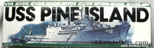Revell 1/424 USS Pine Island Seaplane Tender - (Advent Issue), 2504 plastic model kit